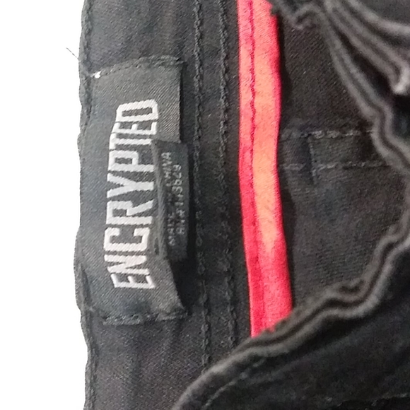 Men's Encrypted Black Shorts - Picture 3 of 3